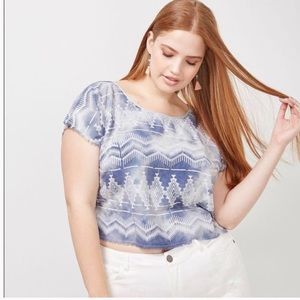 Lane Bryant Crop Top 26/28 NWT